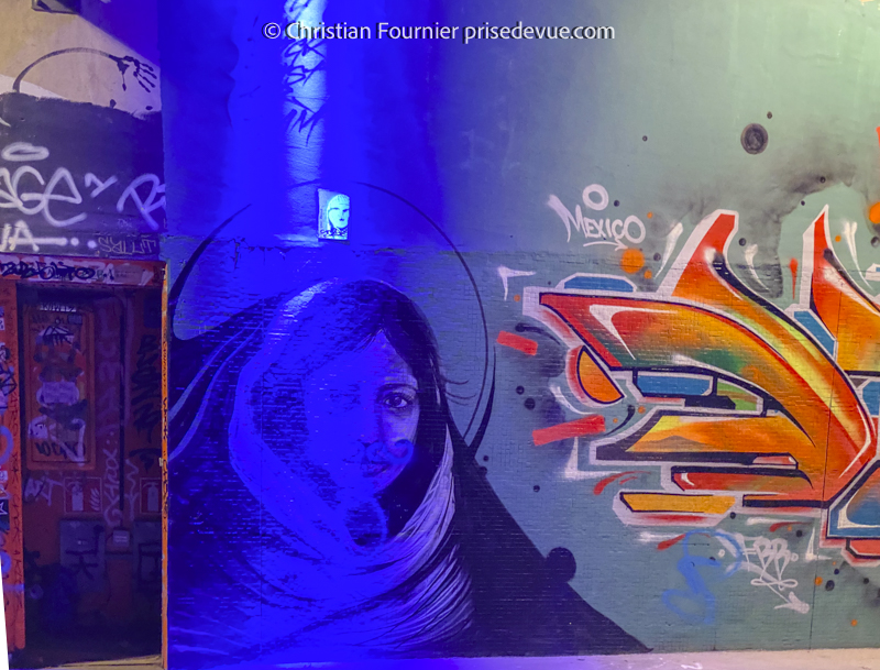 Enfants amoureux derrière le rideau Graffiti Art Painitngs Banksy